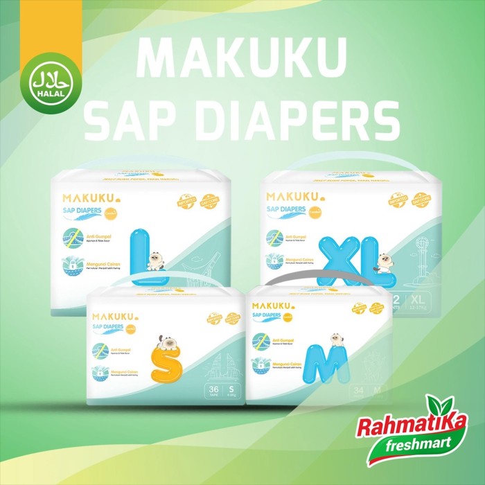 Makuku SAP Diapers Comfort+ / Popok bayi