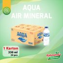 Aqua Air Mineral Botol 1 Dus (330 ml x 24 pcs)