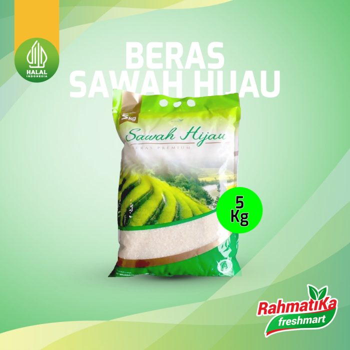 Beras Sawah Hijau Premium 5 Kg