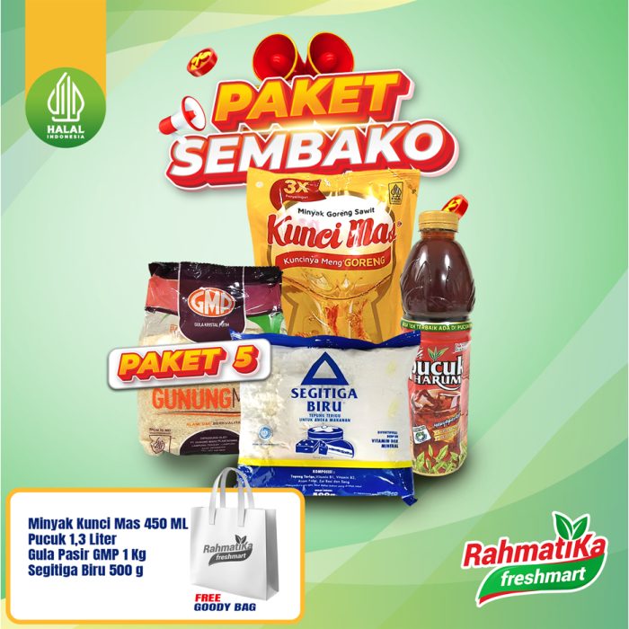 (PAKET 5) Paket Sembako / Hampers Lebaran