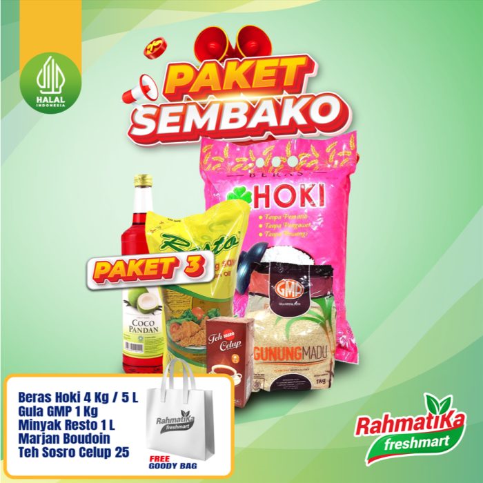 (PAKET 3) Paket Sembako / Paket Lebaran