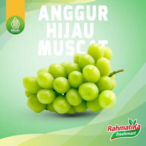 Anggur Hijau Muscat Fresh 1 Pack (Buah Segar)