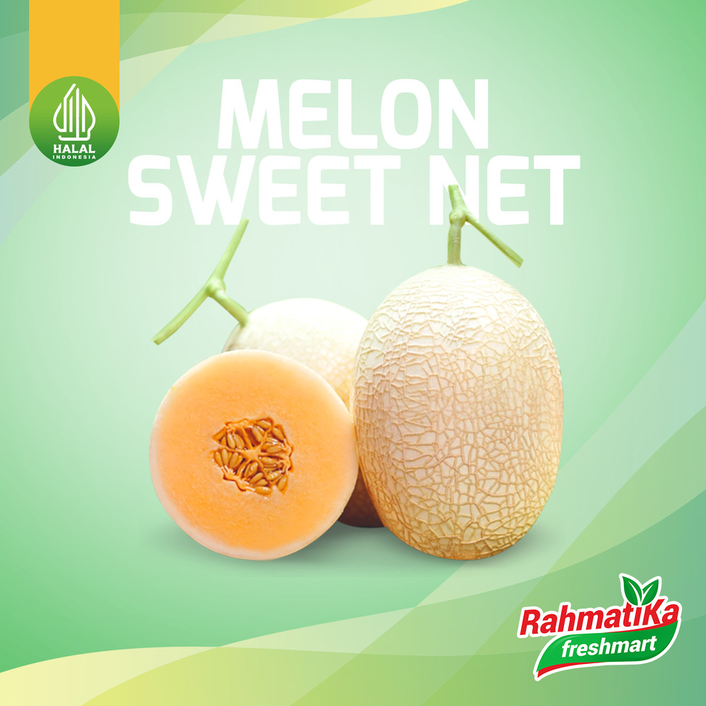 Melon Sweet Net / Buah Melon Sweet Net 1 Pcs (Buah Segar)