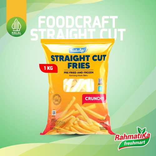 Foodcraft Straight Cut Fries / Kentang Irisan Beku 1 Kg