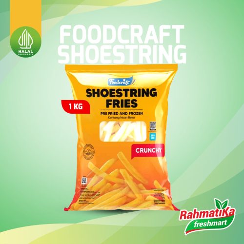 Foodcraft Shoestring Fries / Kentang Irisan Beku 1 Kg